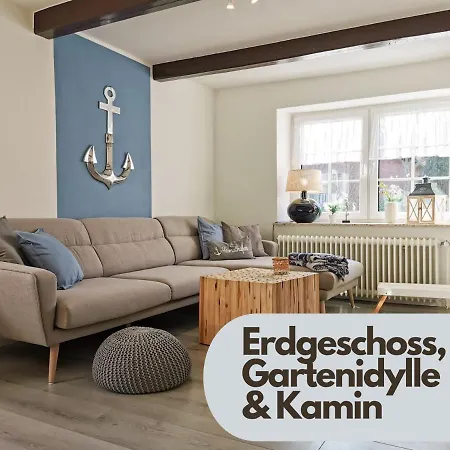 Smittshoern 3 - Nordsee Erdgeschosswohnung Mit Eingezaeunten Garten, Kamin Und Lounge!